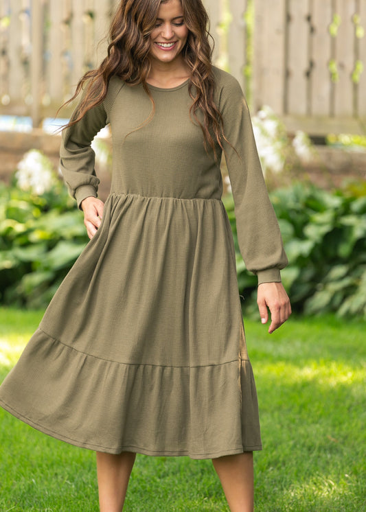 Luna Tiered Midi Dress
