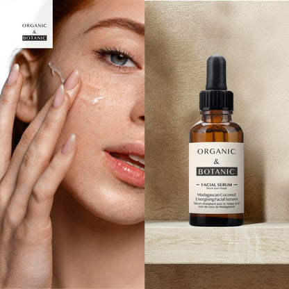 Madagascan Coconut Facial Serum - 30ml - Hydrating & Soothing Serum with Aloe Vera & Vitamin E for Radiant, Nourished Skin