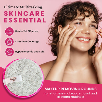 Reusable Makeup Removing Rounds – Ultra-Soft, Eco-Friendly Face Pads (3-Pack)