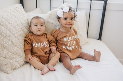 Mama's Little Pumpkin Sweatshirt Romper
