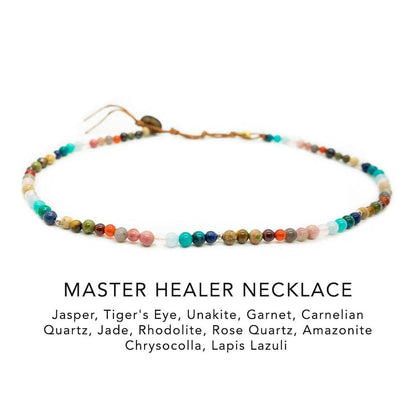 Master Healer Dewdrop + Circles in the Sand Necklace Stack