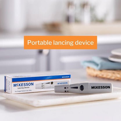 McKesson Adjustable Depth Lancing Device, Spring-Loaded Trigger Button