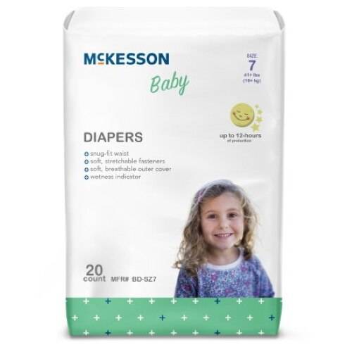 McKesson Baby Diapers, Size 7