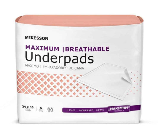McKesson Breathable Underpads, Maximum