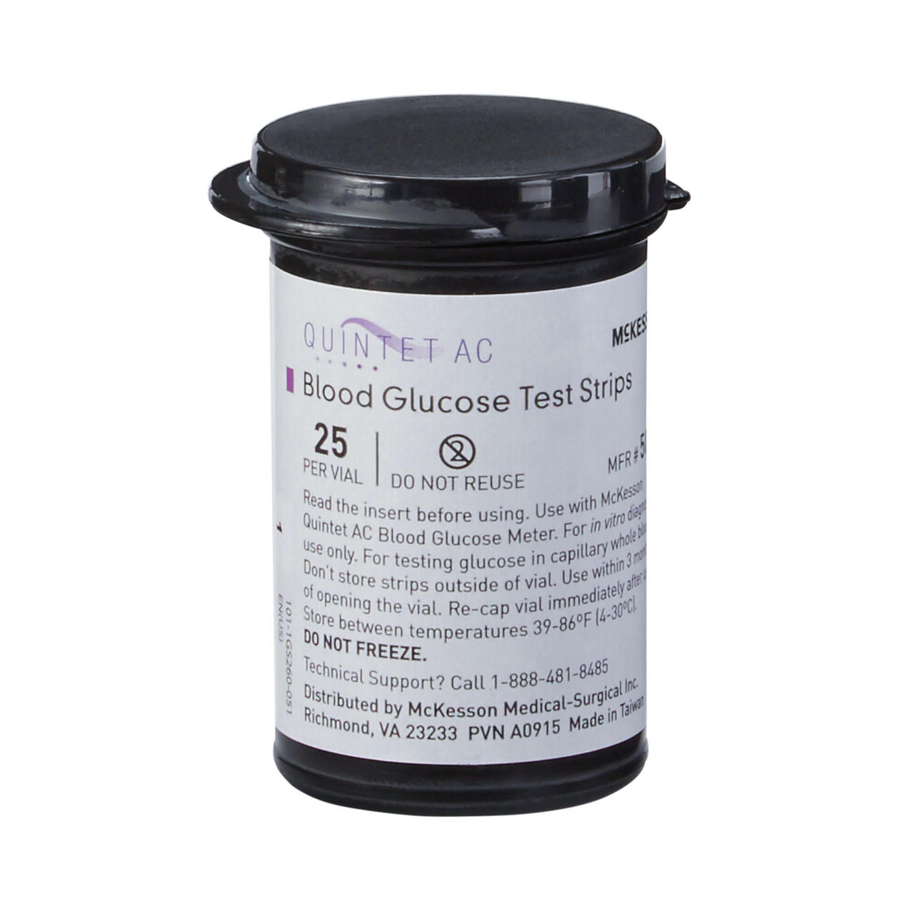 McKesson QUINTET AC Test Strips, 50 ct