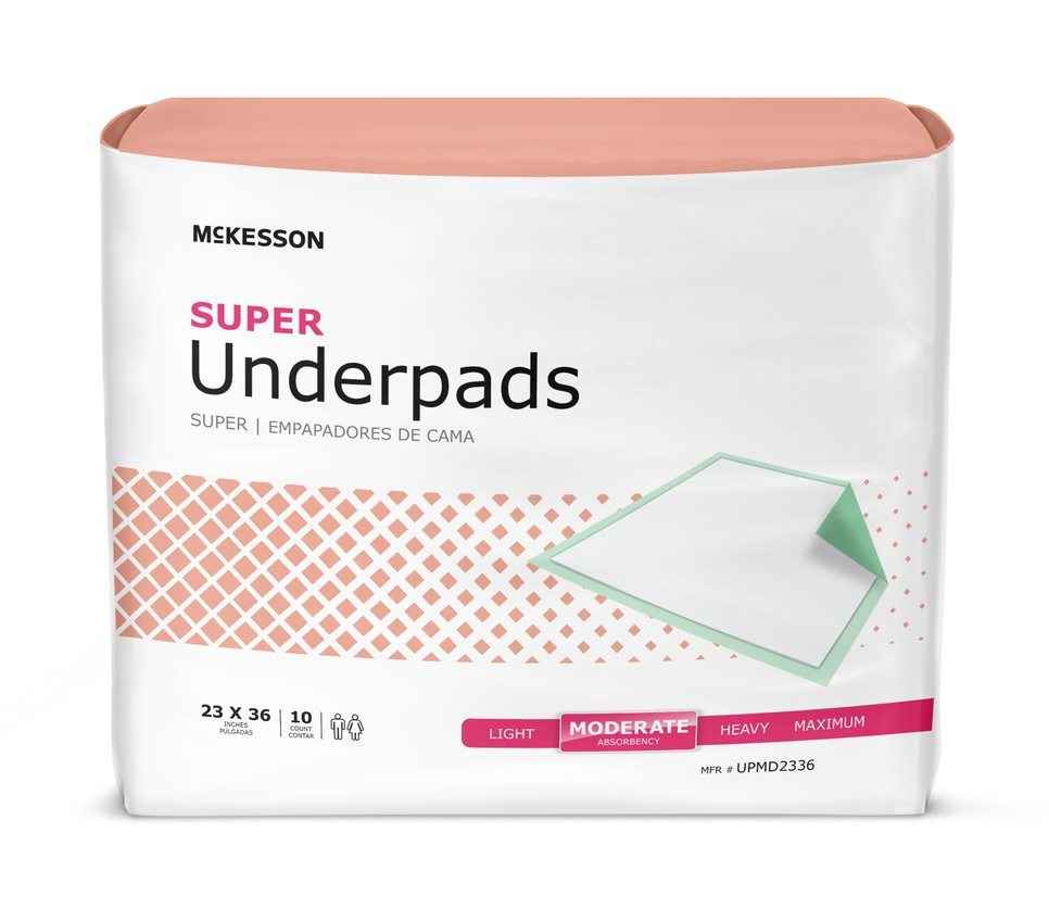 McKesson Super Underpads, Moderate