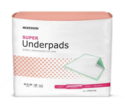 McKesson Super Underpads, Moderate