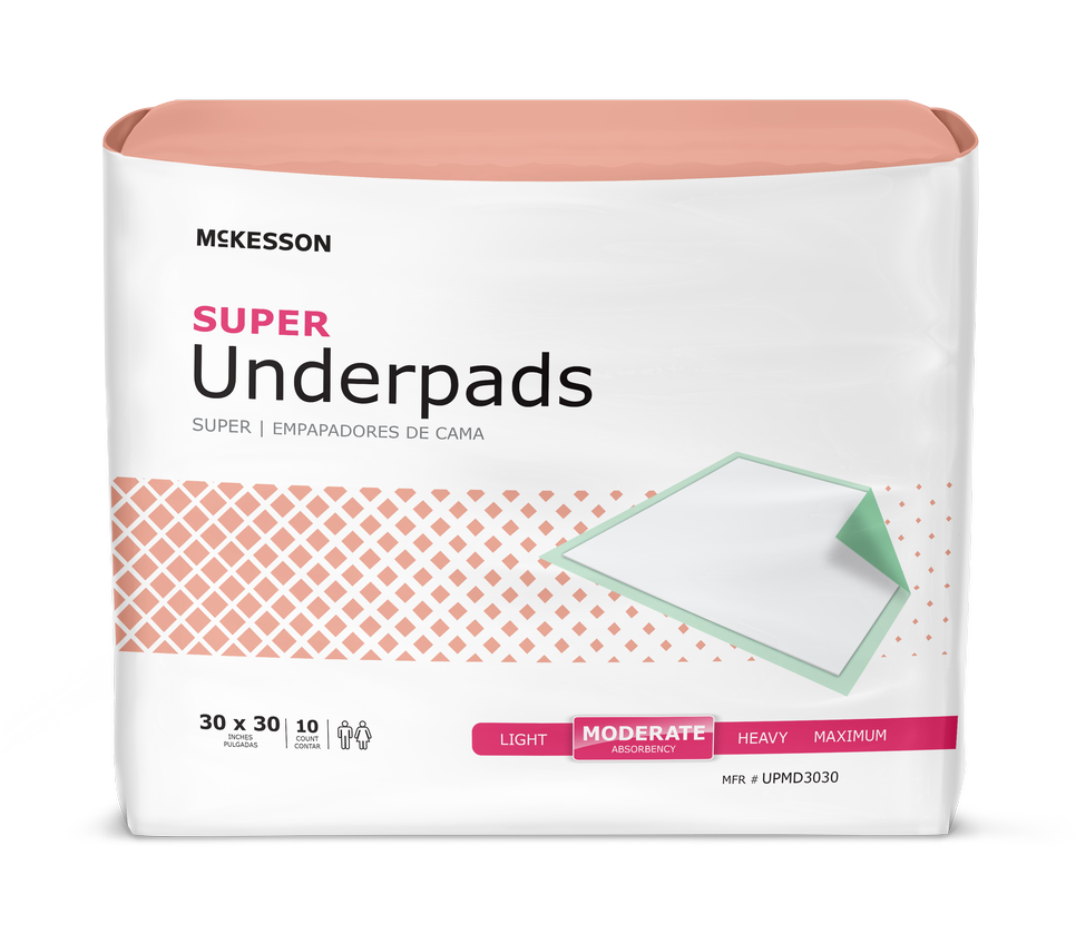 McKesson Super Underpads, Moderate