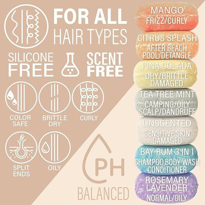 Unscented Shampoo Bar - Strength