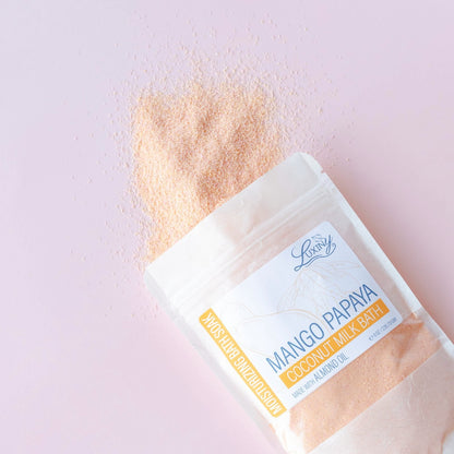 Coconut Milk Bath | Bath Fizz | Moisturizing Bath Soak | Mango Papaya