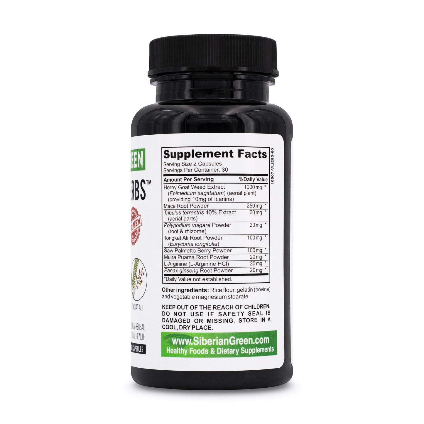 Rasputin Herbs with Horny Goat Weed Maca Root Complex 60 Caps
