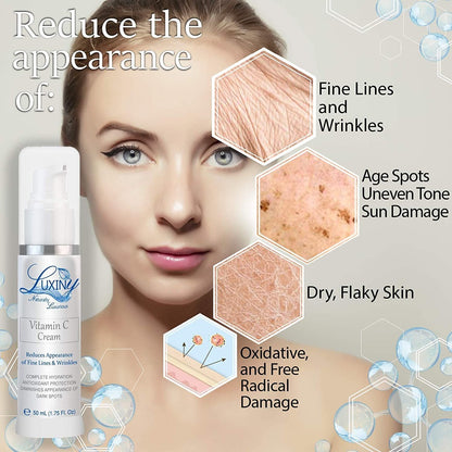 Skin Care Set | Moisturizing Skincare | Deep Cleansing Skincare | Hyaluronic Acid | Vitamin C Cream