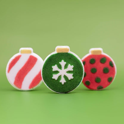Holiday Set | Bath Bomb | Christmas Ornaments | 3 Pack