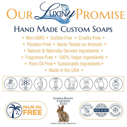 Four Pack Sampler Soap Bars and Two Soap Savers