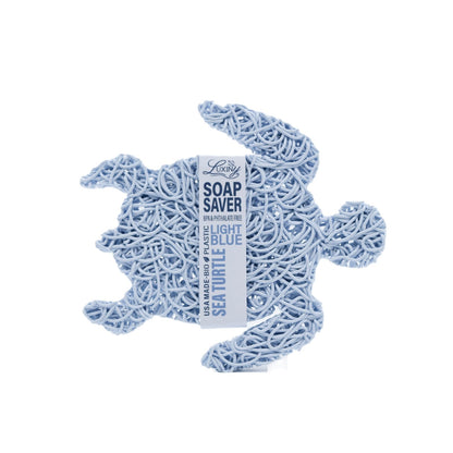 Soap Saver | Soap Rest | Soap Holder | Sky Blue Colored | Sea Turtle Soap Saver