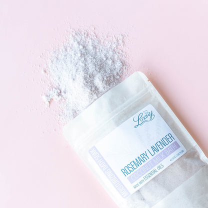 Coconut Milk Bath | Bath Fizz | Moisturizing Bath Soak | Rosemary Lavender