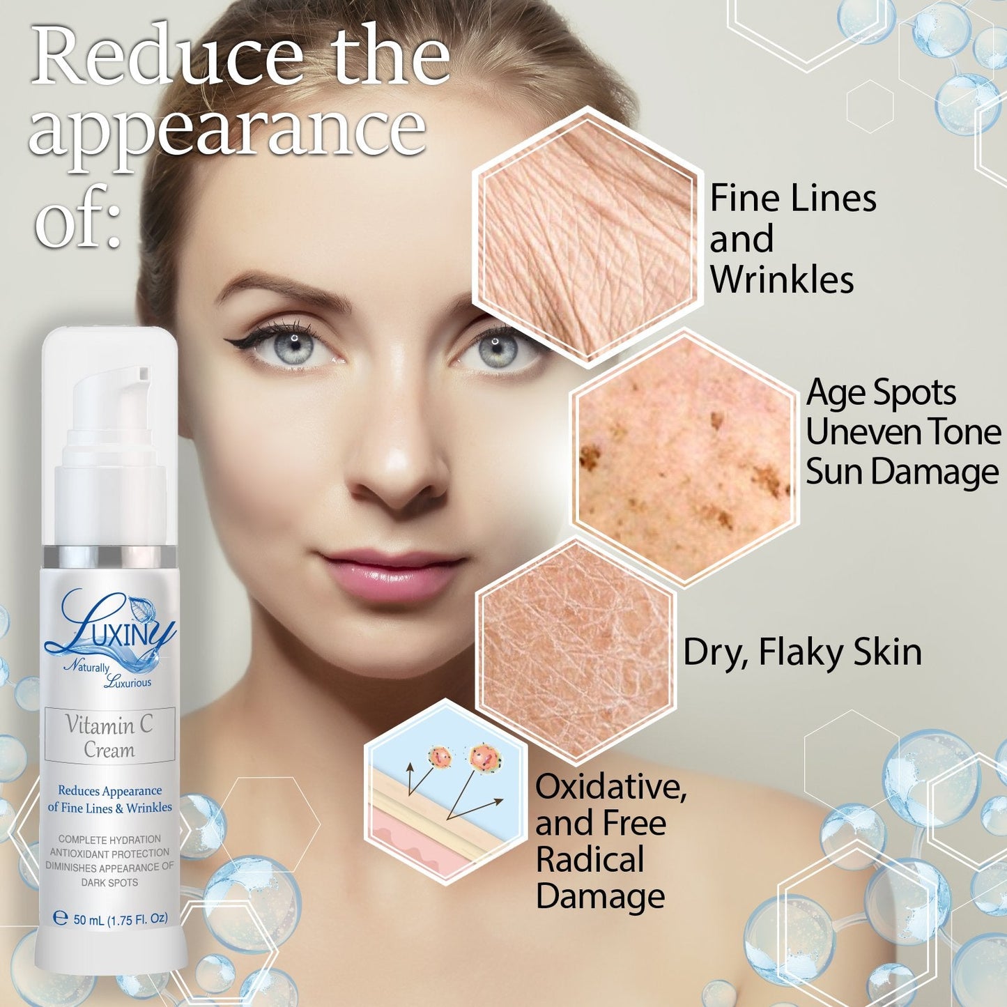 Vitamin C Cream | Facial Moisturizer | Luxiny Skincare |Natural Skincare