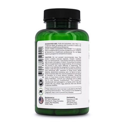Siberian Green Herbal Colon Detox - 90 Capsules