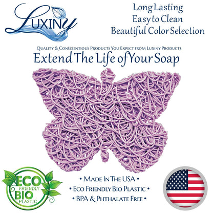 Soap Saver | Soap Rest | Soap Holder | Lilac Colored | Butterfly Soap Saver