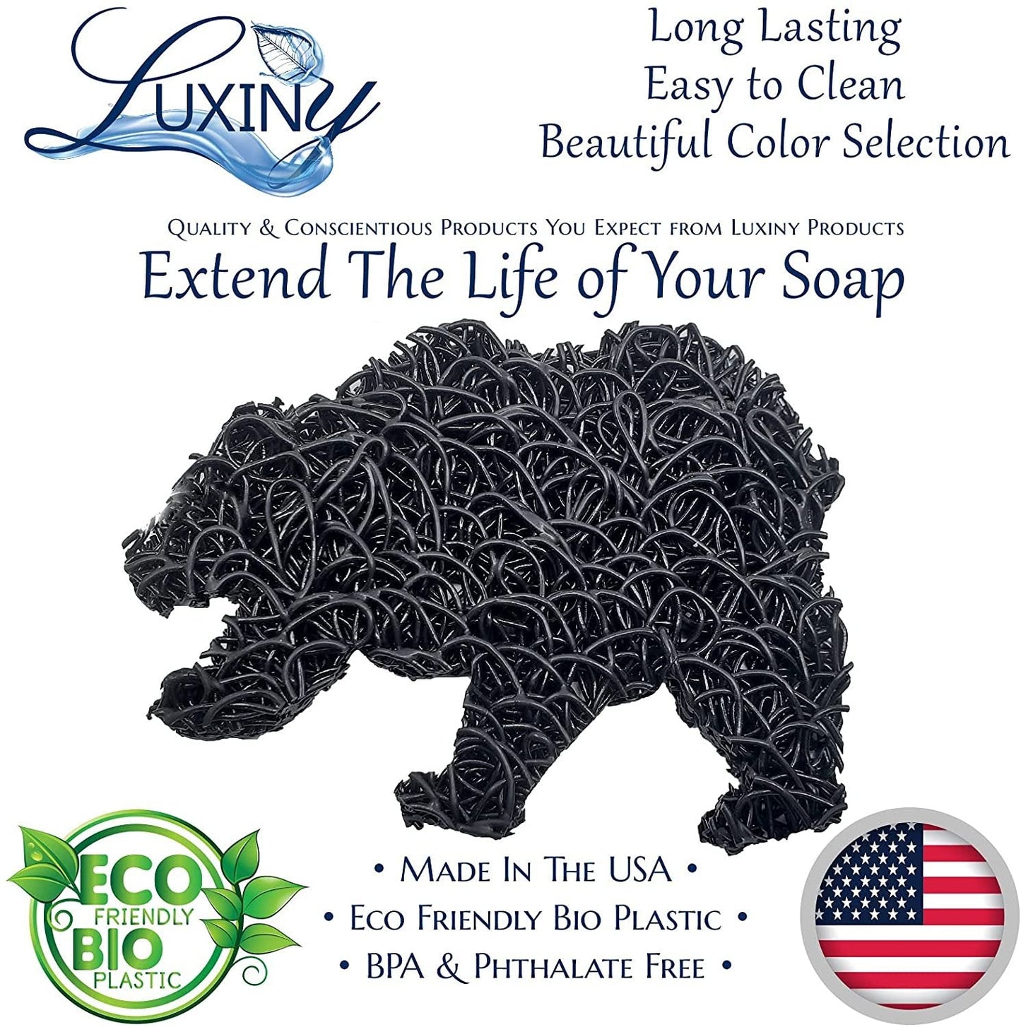 Soap Saver | Soap Rest | Black Colored | Bear Soap Saver