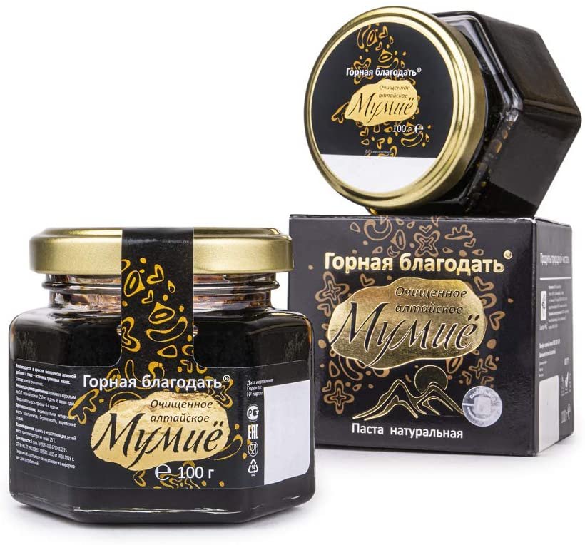 Siberian Shilajit Altai Mumijo Resin | Mountain Grace 100g (Sachera-Med)