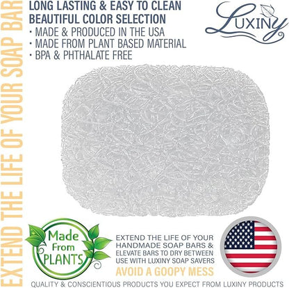 Soap Saver | Soap Rest | Ice Crystal Colored |Clear Soap Saver
