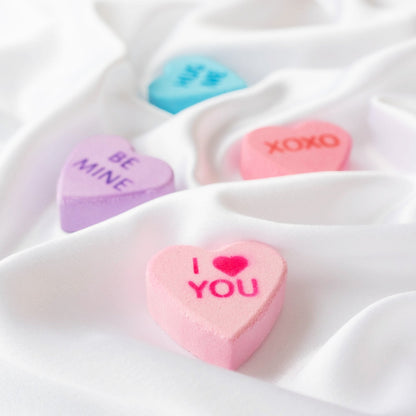 Candy Heart Bath Bombs - 4 Pack
