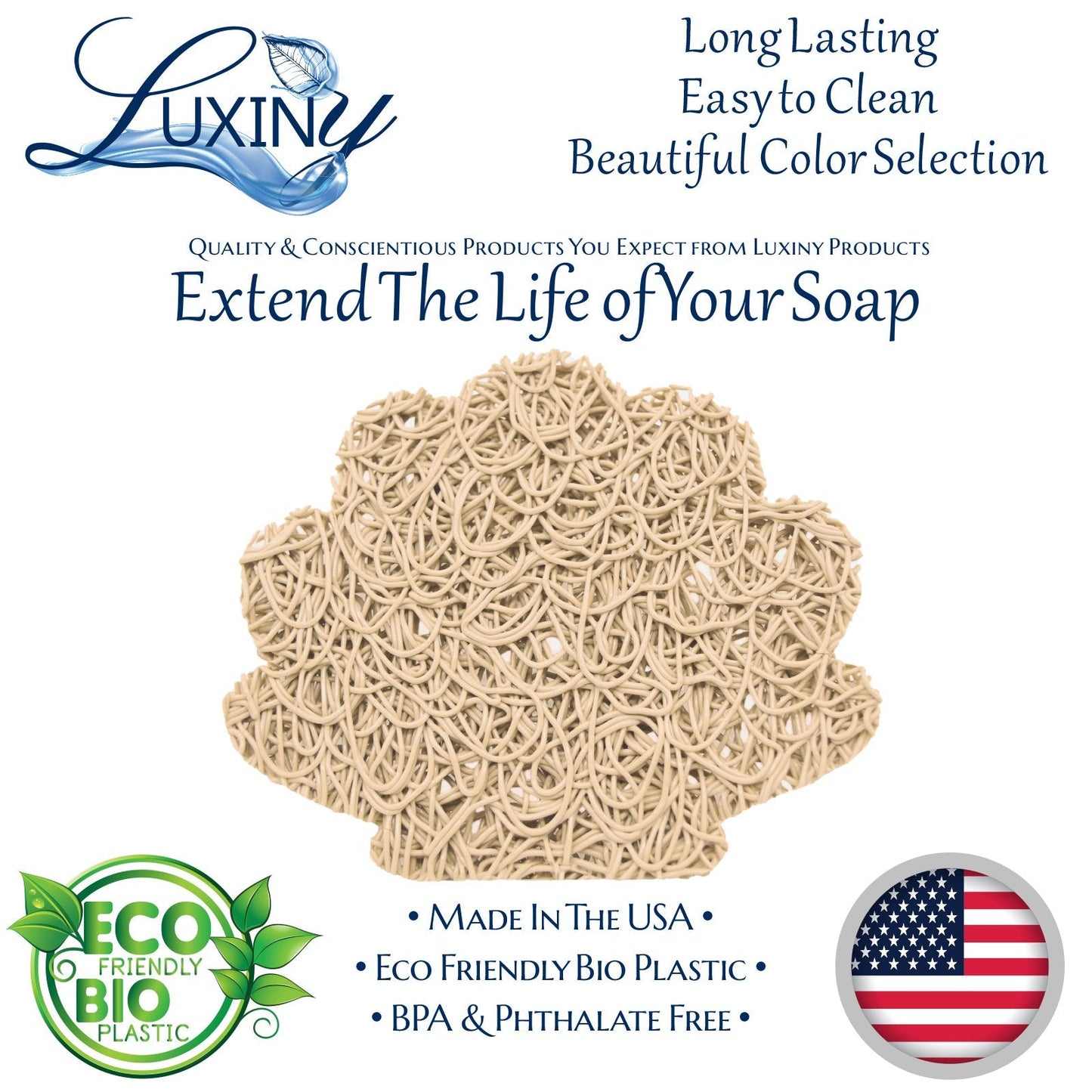 Soap Saver | Soap Rest | Soap Holder | Sand Colored | Shell