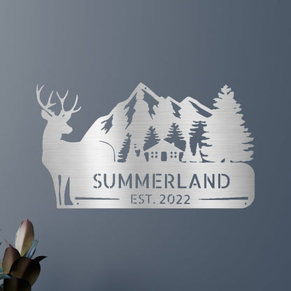 Country Cottage Personalized Gifts - Custom Metal Sign