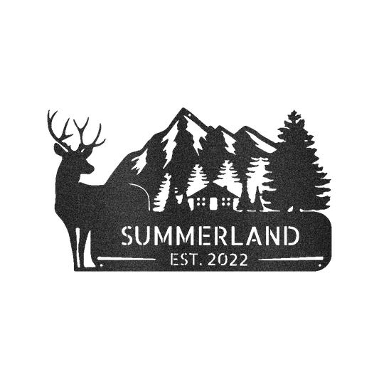 Country Cottage Personalized Gifts - Custom Metal Sign