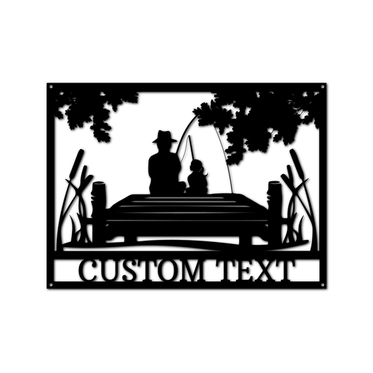 Daddy Daughter Memorial Personalized Gifts - Custom Metal Sign