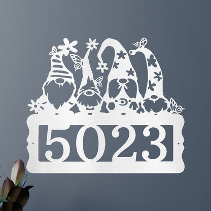 Gnome Address Personalized Gifts - Custom Metal Sign