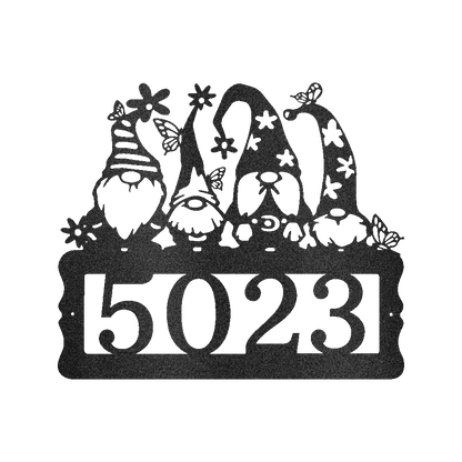 Gnome Address Personalized Gifts - Custom Metal Sign