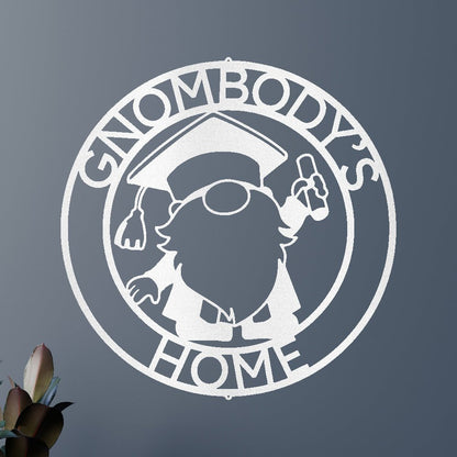 Gnome Graduation Gift Personalized Gifts - Custom Metal Sign