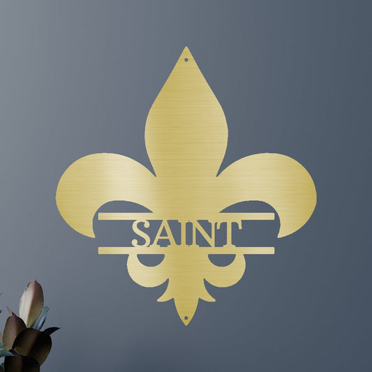 Classic Fleur De Lis Personalized Gifts - Custom Metal Sign