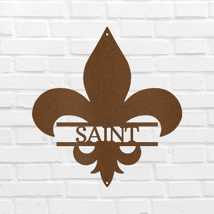 Classic Fleur De Lis Personalized Gifts - Custom Metal Sign