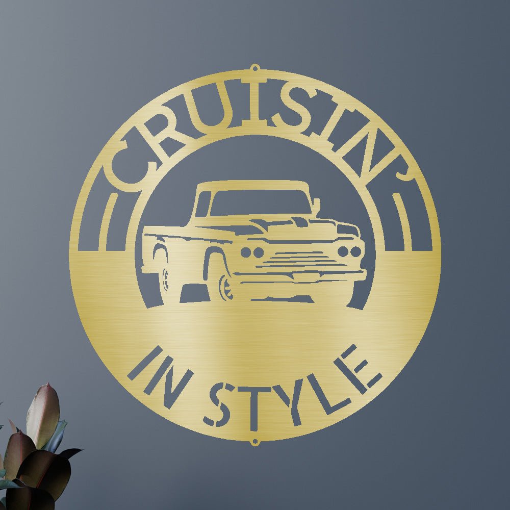 Classic Pickup Truck Personalized Gifts - Custom Metal Sign