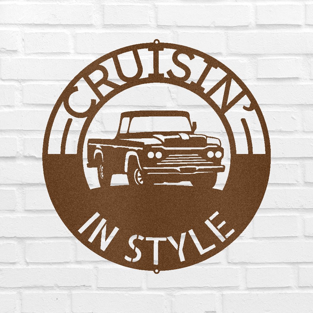 Classic Pickup Truck Personalized Gifts - Custom Metal Sign