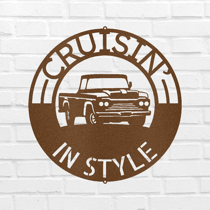 Classic Pickup Truck Personalized Gifts - Custom Metal Sign