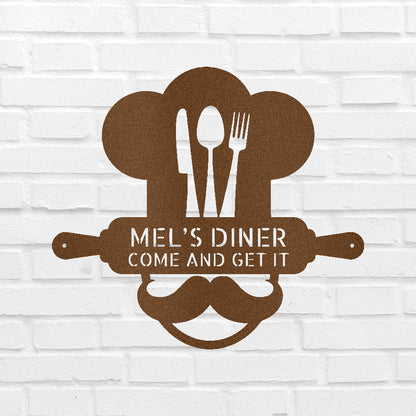 Home Chef Personalized Gifts - Custom Metal Sign