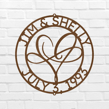 Infinite Love Personalized Gifts - Custom Metal Sign