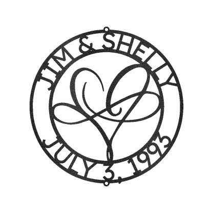 Infinite Love Personalized Gifts - Custom Metal Sign