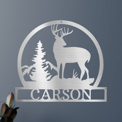 Outdoor Buck Personalized Gifts - Custom Metal Sign
