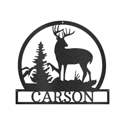 Outdoor Buck Personalized Gifts - Custom Metal Sign