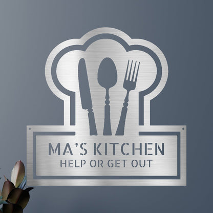Ruler Of The Kitchen Personalized Gifts - Custom Metal Sign