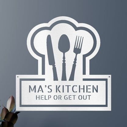 Ruler Of The Kitchen Personalized Gifts - Custom Metal Sign