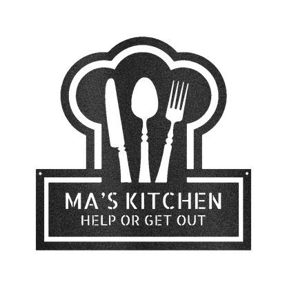 Ruler Of The Kitchen Personalized Gifts - Custom Metal Sign