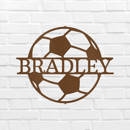 Soccer Personalized Gifts - Custom Metal Sign
