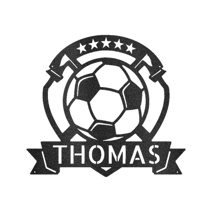 Soccer Plaque Personalized Gifts - Custom Metal Sign