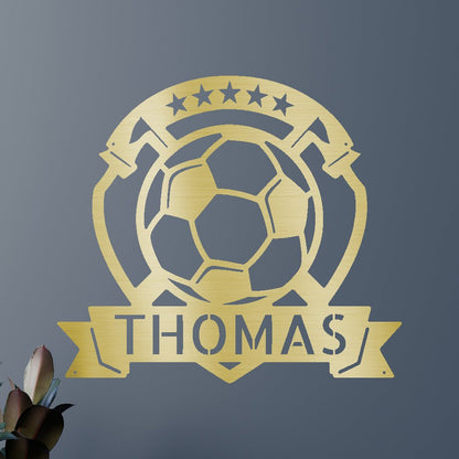 Soccer Plaque Personalized Gifts - Custom Metal Sign